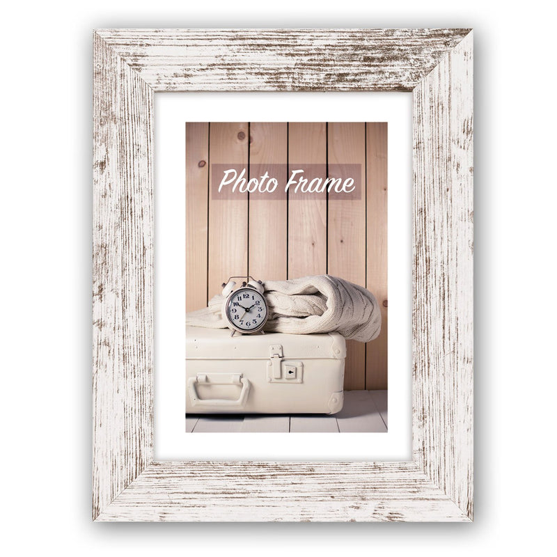Zep Frame Wood Nelson 6 18X24 White/Brown V21186