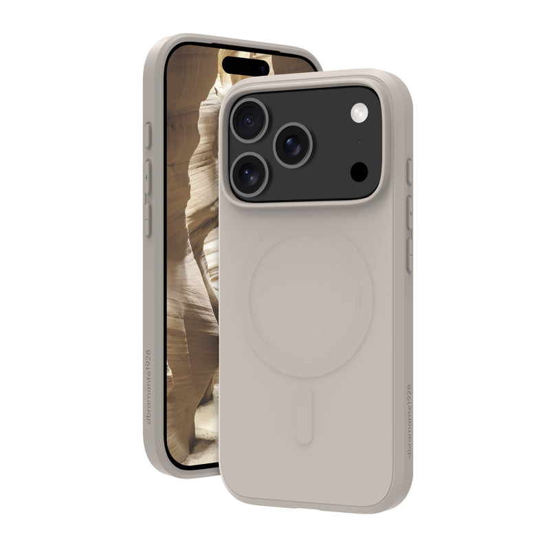 DBRAMANTE1928 Greenland Pro Housing Rear Phone Mobile Phone Compatibilidad With Magsafe Plastic Piedra Arenisc