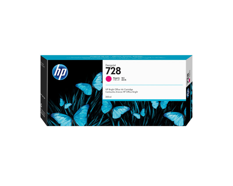 HP Genuine Ink 728 300-ML Magenta Designjet Ink Cartridge