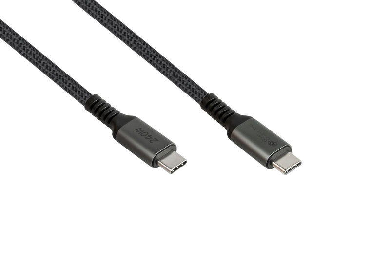 Cable Alcasa 2240-CCT005A USB 2.0 2M USB C Black