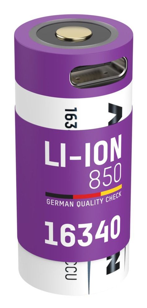 Ansmann 16340 Li-ion Battery 850MAH 3,6V Input Micro USB 1300-0015