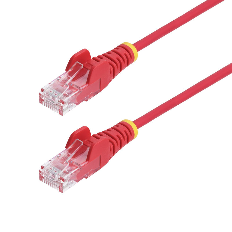 StarTech.com Cable Ethernet CAT.6 Slim 50CM Red - UTP - Cobre Puro - 28AWG - RJ45 - Snagless - Lszh - Probado