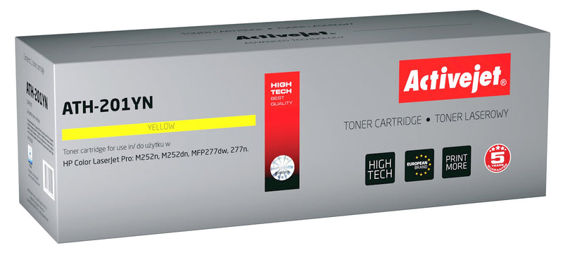 Activejet Toner ATH-201YN (reemplazo HP 201A CF402A - Supreme - 1400 Páginas - Yellow