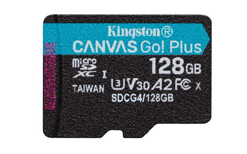 Kingston 128GB Microsdxc Canvas Go Plus GEN4 200R A2 U3 Single Pack W Or Adp — image 1