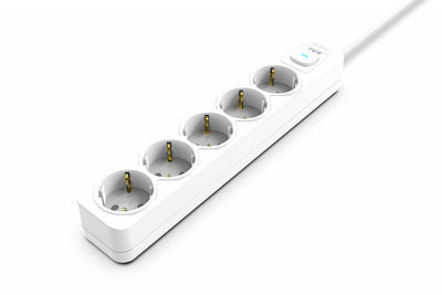 Power Strip Inca IPW-44GB White 5 Salidas AC 230V 1,5M — image 1
