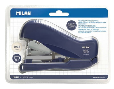 Milan Stapler Compacta Energy Saving Reductor Esfuerzo Blister Blue — image 1