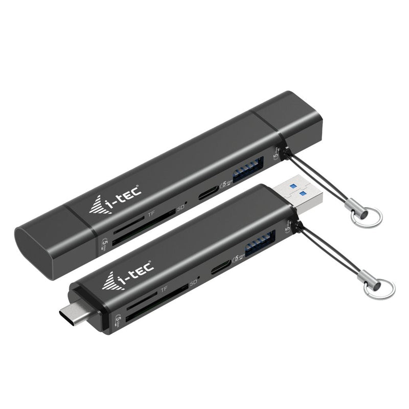 I-tec USB-C USB-A Dongle SD TF And 2x USB 1x USB-A 1x USB-C