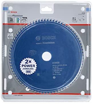 Bosch Hoja Saw Circular Professional Expert Aluminium Ø 250MM, Diámetro 78Z 30MM, Tronzadoras a Battery 260864 — image 1