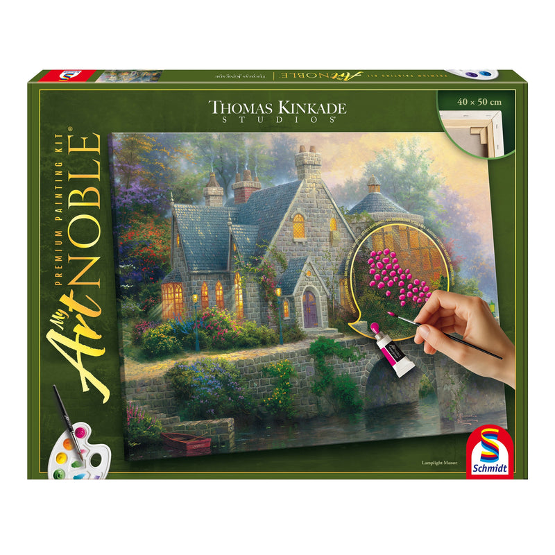 Schmidt Spiele My Artnoble Thomas Kinkade - Lamplight Manor, Pintura 46167