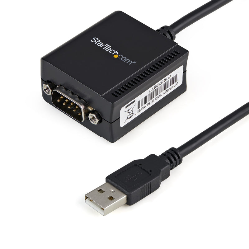 StarTech USB Cable 2.0A Port Serie RS232 DB9 With Retencion Port Asignacion Com 1,80M Black