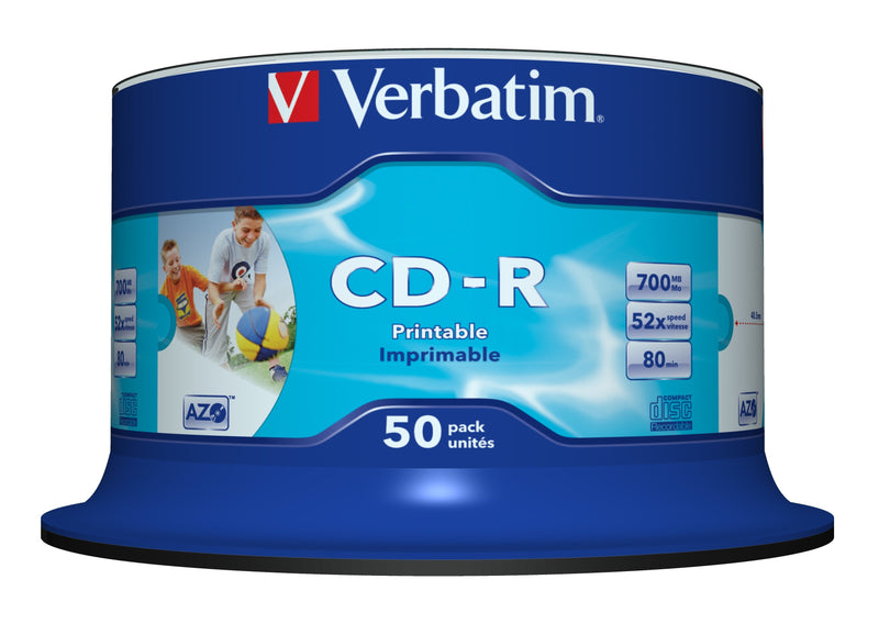 Verbatim Cd-r 50 Units 700MB 54X Imprimible 43438