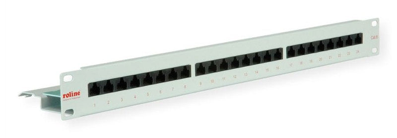 Roline KAT.6 Class And 48,26CM 19PULGADAS-PATCHPANEL 24P Without Apantallar Grey