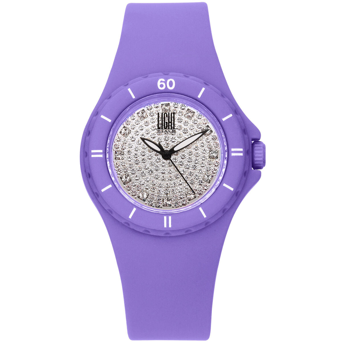 Light Time Ladies' Watch Light Time Silicon Strass (Ø 36 Mm)