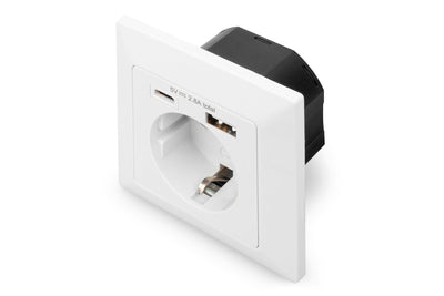 Digitus DA-70615 Socket Plug With 2 Ports USB — image 1