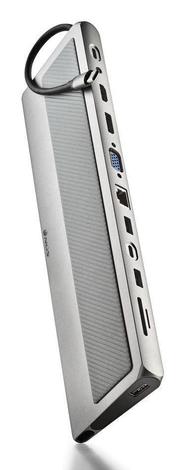 Ngs Docking USB Type-c Wonderdock 12 Pro 3x USB 2x HDMI 1x VGA 1x RJ45 1XLECTOR Cards 1XJACK 3.5 1x USB Type-c