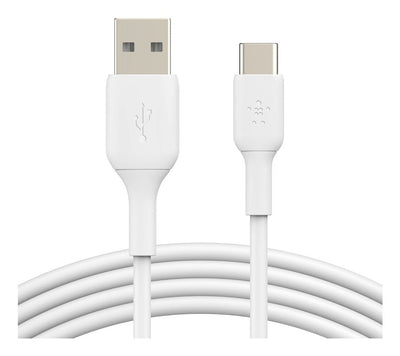 Belkin Cable USB-C/USB-A Pvc Cable 1M, 2PACK White CAB001BT1MWH2PK — image 1