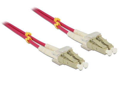 Delock Cable Fibre Optic Lwl Lc - Lc 5.00M Multimode Duplex OM4 — image 1