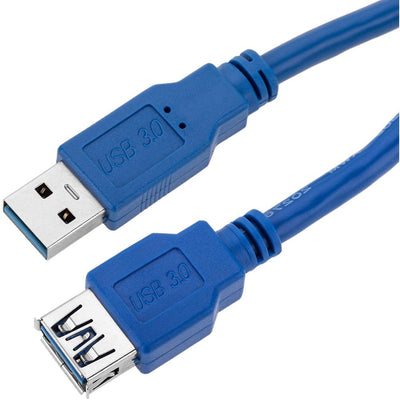 Techly 3.0M USB 3.0A M/F USB Cable 3M 3.2 Gen 1 (3.1 Gen 1) USB a Blue — image 1
