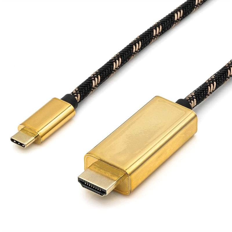 Roline Gold USB Type-c - HDMI Cable Adapter M M, 1M