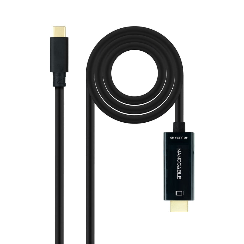 Nanocable Cable Converter 10.15.5105 USB Type-c Male HDMI Male 5M Black
