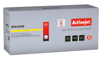 Activejet Toner ATH-415YN Printers HP Spare Part HP 415A W2032A Supremo 2100 Páginas Yellow With Chip — image 1