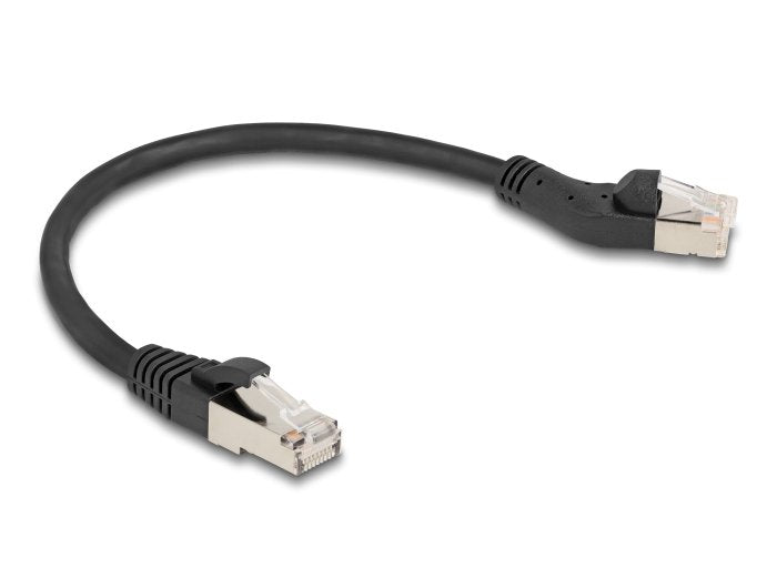 Delock RJ45 Network Cable CAT.6A S/FTP Machot a Male Gerade 0,25M Negro
