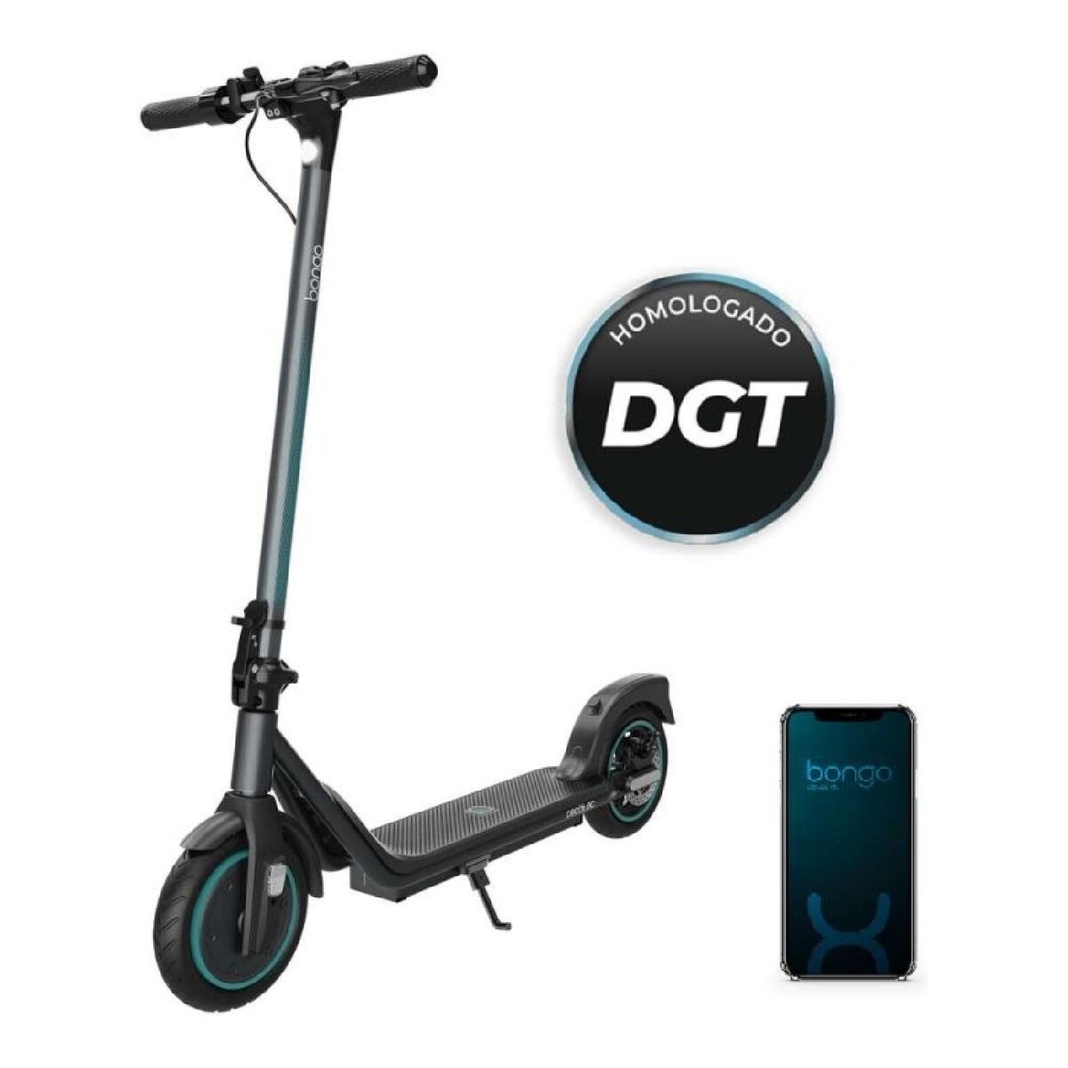 Cecotec Electric Scooter Bongo D20E Connected 500W 5200Mah App Light Black Aluminum