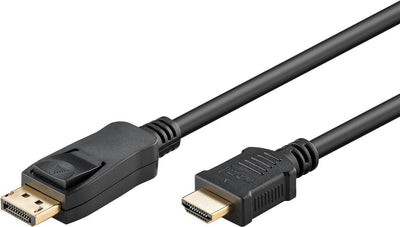 Goobay Videocable 64835 DP a HDMI 100CM Black — image 1