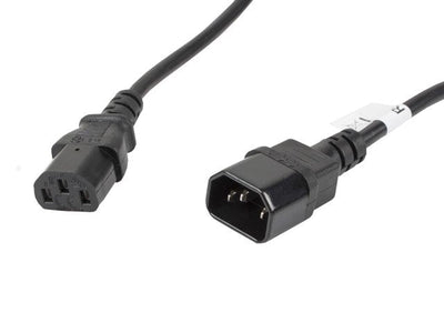Lanberg Cable Alargador Power 5 Metres CA-C13E-11CC-0050-BK Connectors IEC320 C13 / IEC320 C14 — image 1