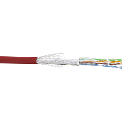 Inline Network Cable Sf/UTP CAT.5E AWG26 Cca Pvc Red 100M — image 1