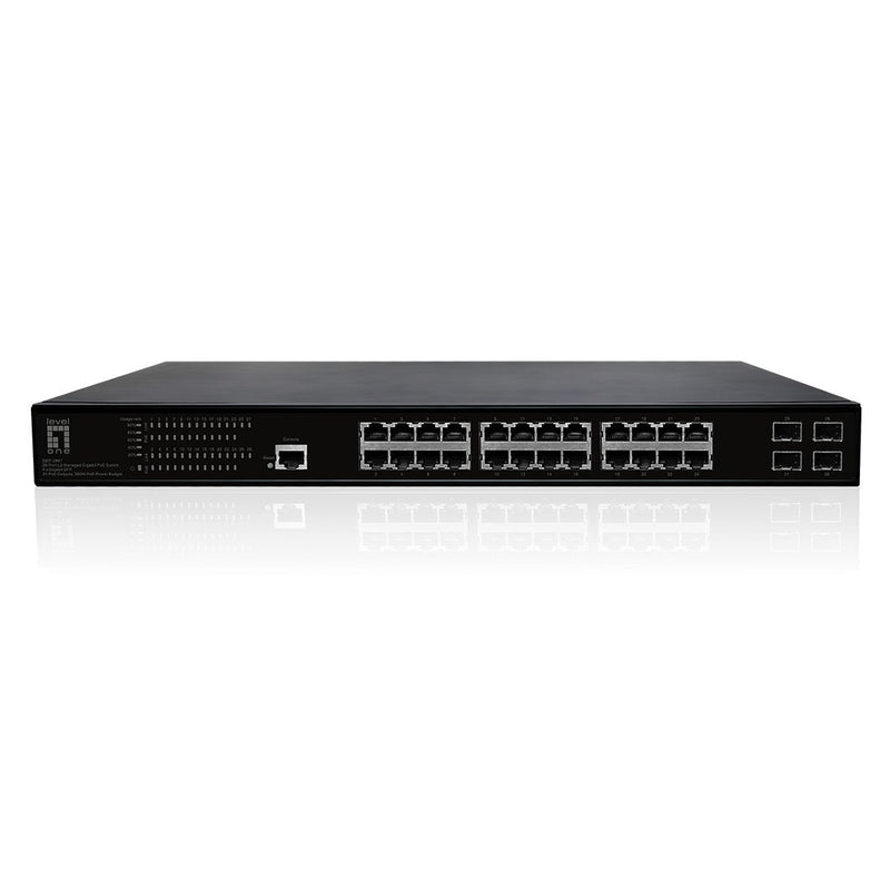 Levelone Switch 28X Ge GEP-2861 4XGSFP 390W 24XPOE