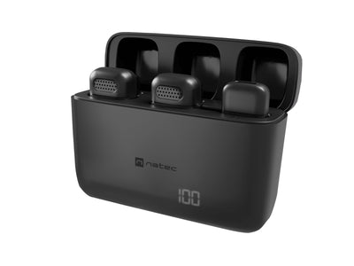 Natec Microphone Smartphone Hopper Lavalier Wireless Lightning 2 Microphones — image 1