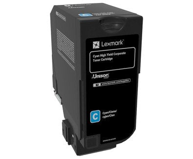 Lexmark CS725 Cartridge Cyan High Yield Corporativo (12 000 Páginas) 74C2HCE — image 1