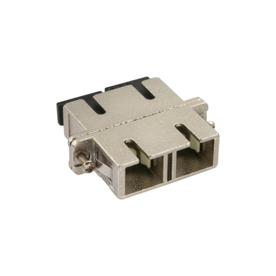 Inline Adapter Metallic Fibre Optic Duplex Sc/Sc Mm Case Ceramic With Brida — image 1
