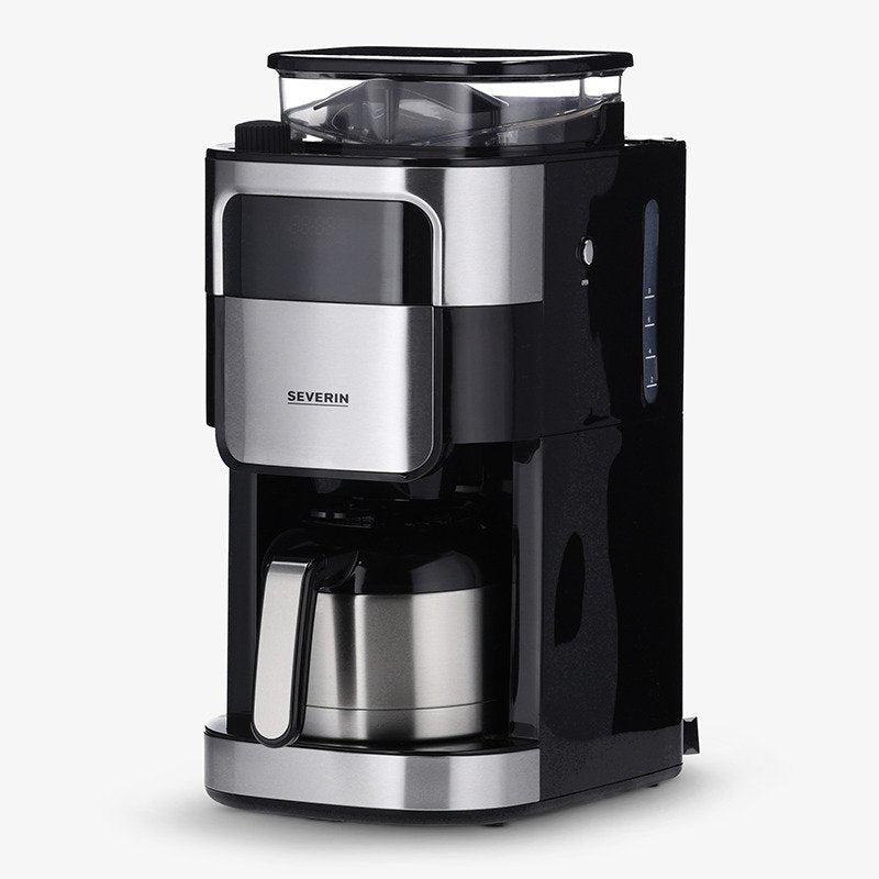 Severin Coffee Machine Ka 4814 Combinada Molinillo Integrado, 1000W, Negro Steel Inoxidable