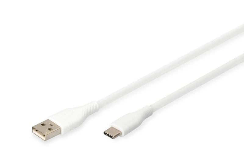 Digitus Cable USB 2.0 Typ C -a Silikon M 2M White