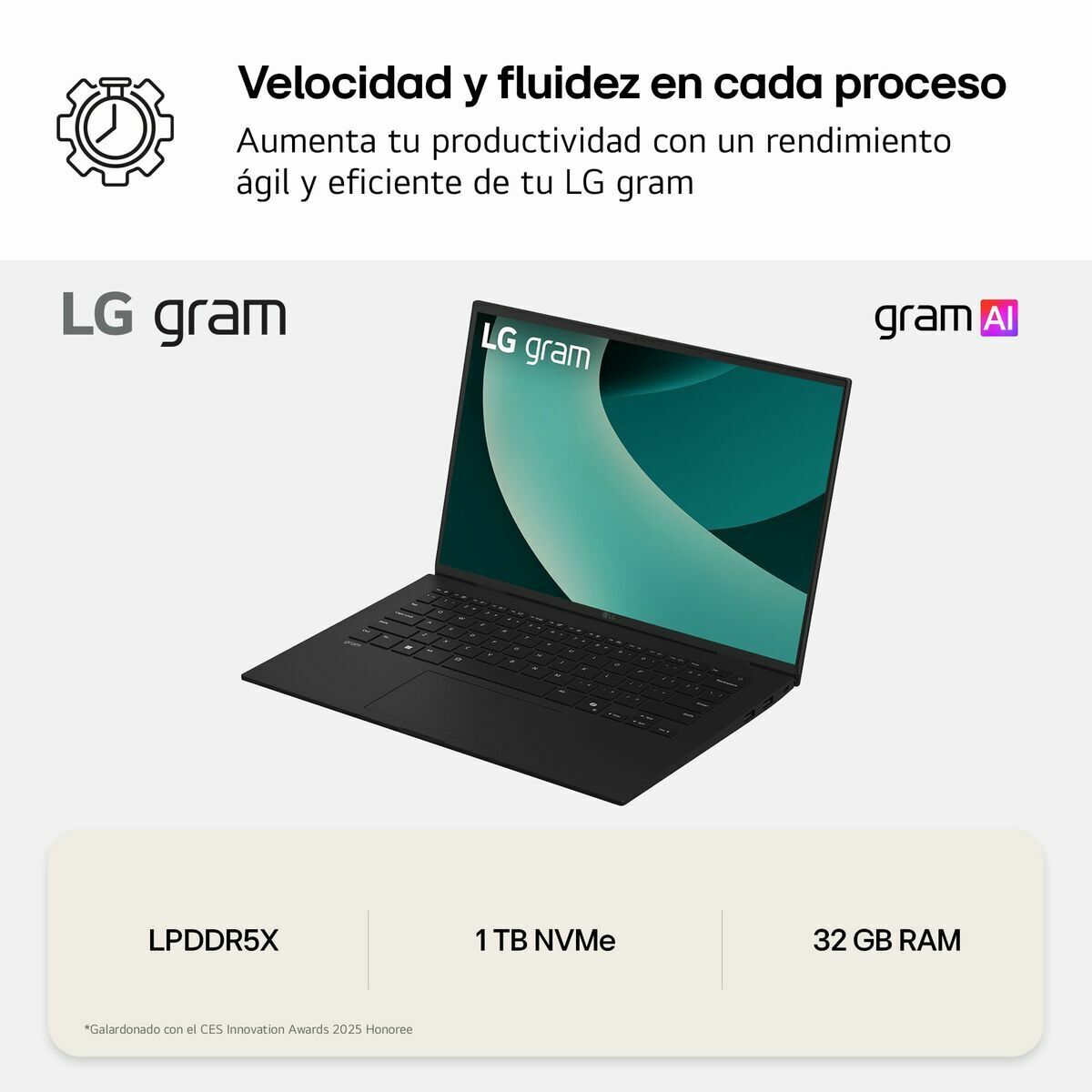 Lg Laptop Lg 16Z90T-G.ad88B 2 Tb Ssd 16" Intel Core Ultra 7 255H 32 Gb Ram