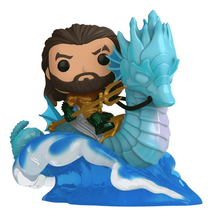 Figura Pop Ride Deluxe DC Comics Aquaman Y Reino Perdido Aquaman On Storm
