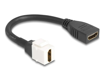 Delock Keystone Modul HDMI Cable Buchse Zu Buchse 8K 60 HZ 20CM Black — image 1