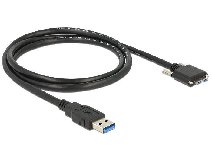 Delock USB Cable 3.0 Typ a Male USB 3.0 Micro-b Male With Screws 1M