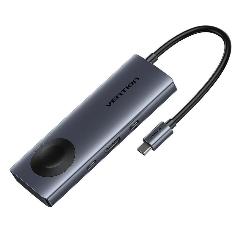 Vention Docking USB Type-c With Charging Wireless Tpmhb 1x HDMI 4K 2x USB 1x USB Type-c 1x USB Type-c Pd Grey
