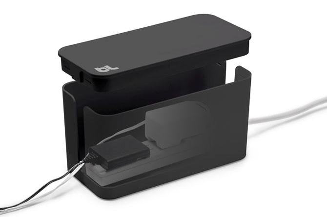 Cablebox Mini Desk Box Of Cables Black