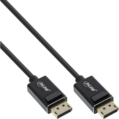 Inline Cable DisplayPort 2.0, 8K4K Uhbr, Black Contactos Chapados Oro, 3M — image 1