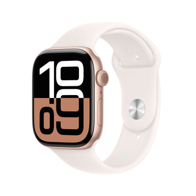 Apple Watch Series 10 GPS + Cellular 46MM Rose Gold Aluminium Case With Light Blush Sport Band - M/L — image 1