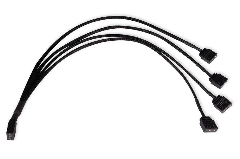 Alphacool Divisor Cable And ARGB 3 Pines a 4X 3 Pines, 30CM Black Connector Included 18711