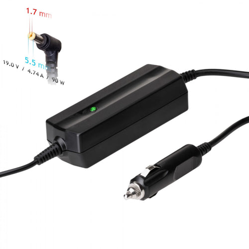 Akyga Charger Laptop Car AK-ND-43 19V/4.74A 90W 5.5X1.7MM Acer — image 1