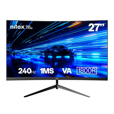 Nilox Monitor 27 Curved DP HDMI NXM27CRV2402 VA FHD 240HZ 1MS 250CD/Mâ² VESA 100X100 — image 1