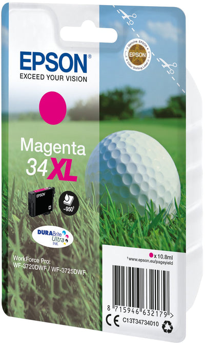 Epson Genuine Ink 34XL Magenta WF-3720DWF/3725DWF — image 1