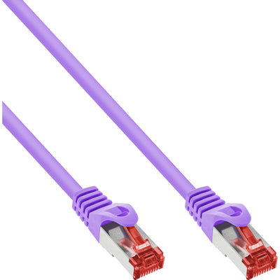 Inline Network Cable S/FTP Pimf CAT.6 250MHZ Pvc Cobre Violet 1M — image 1