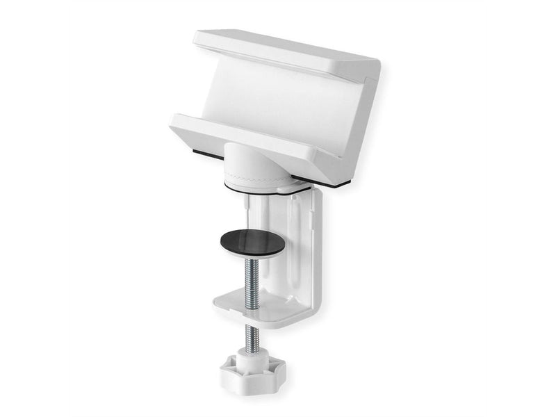 Value Clamp Desk Fr Power Strip Plugs Rotating 360, White